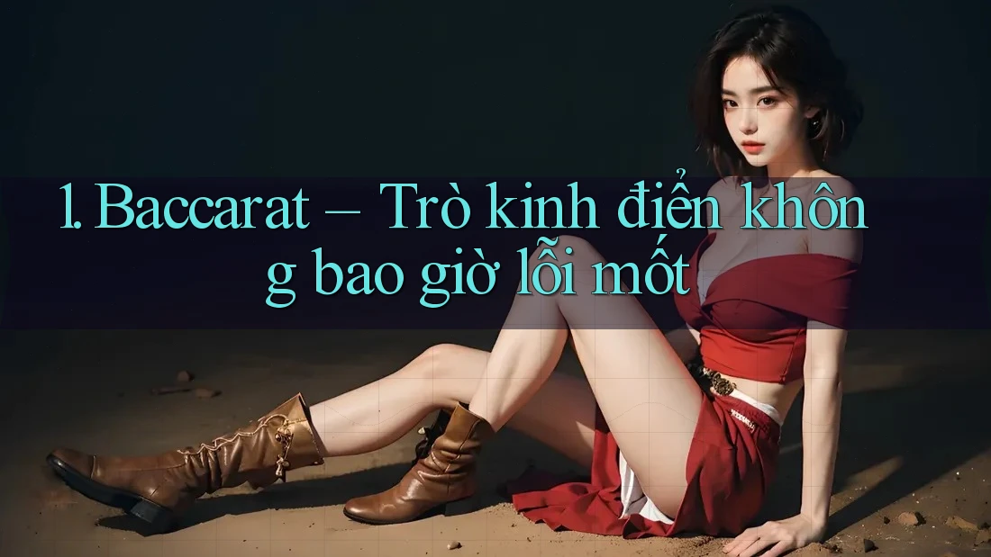1. Baccarat – Trò kinh điển không bao giờ lỗi mốt