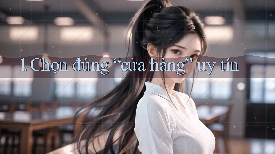 1. Chọn đúng “cửa hàng” uy tín