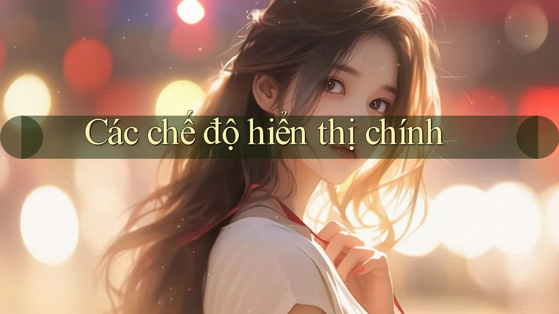 Các chế độ hiển thị chính