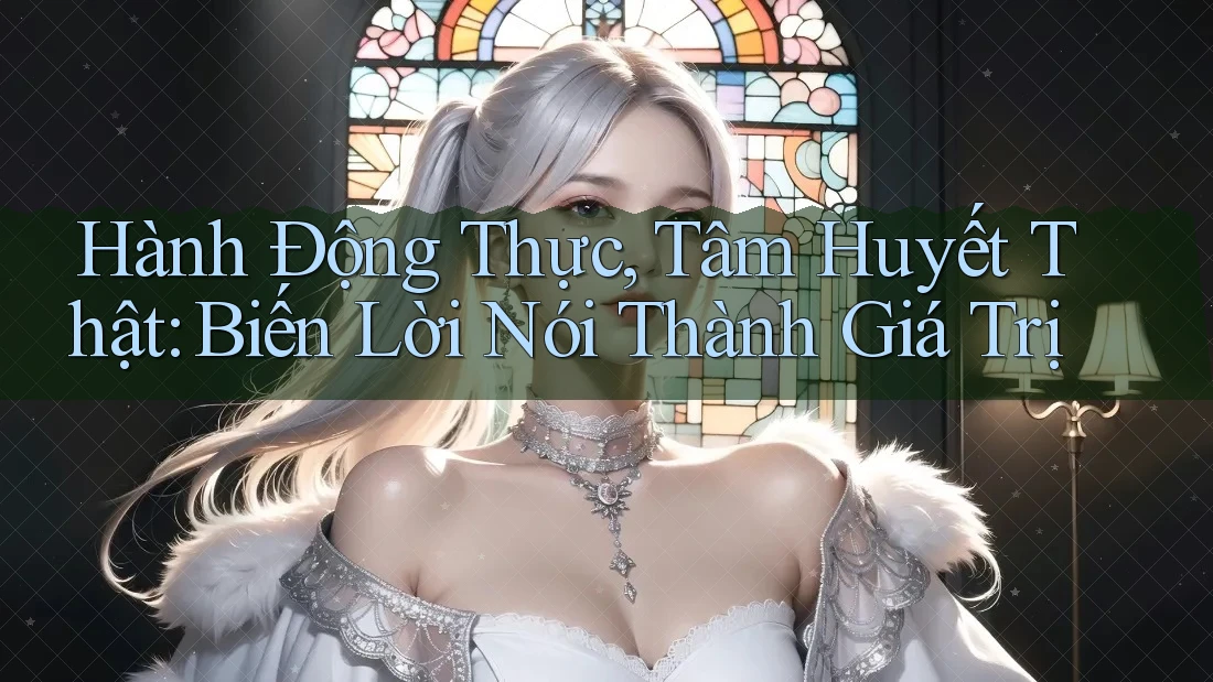 Hành Động Thực, Tâm Huyết Thật: Biến Lời Nói Thành Giá Trị