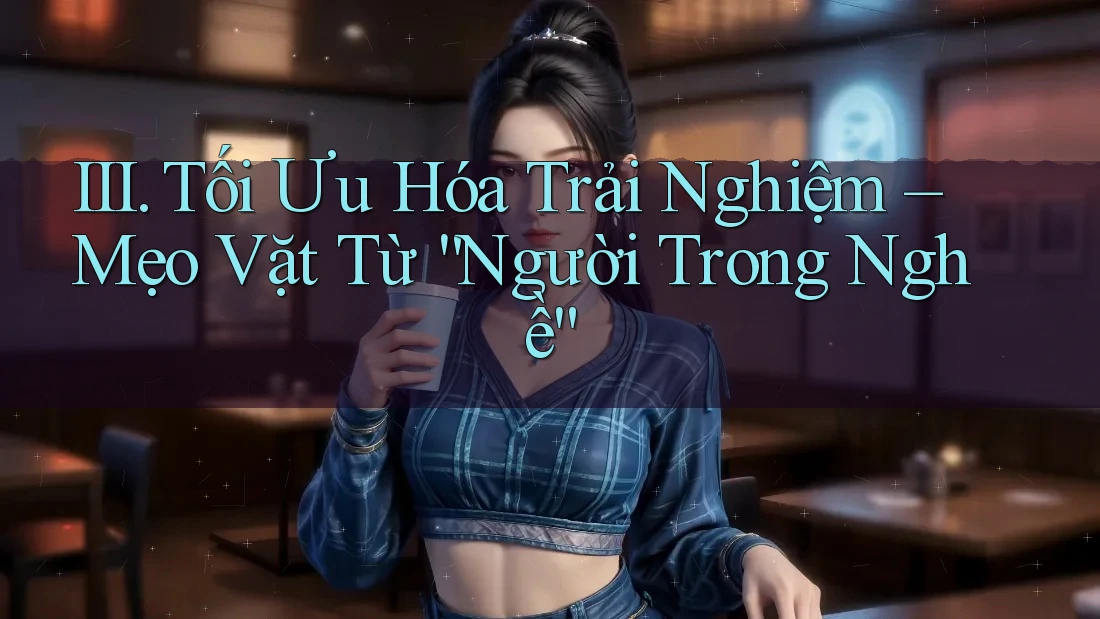 III. Tối Ưu Hóa Trải Nghiệm – Mẹo Vặt Từ “Người Trong Nghề”