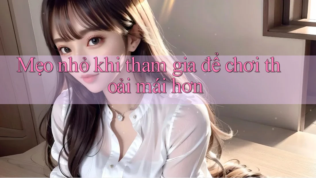 Mẹo nhỏ khi tham gia để chơi thoải mái hơn