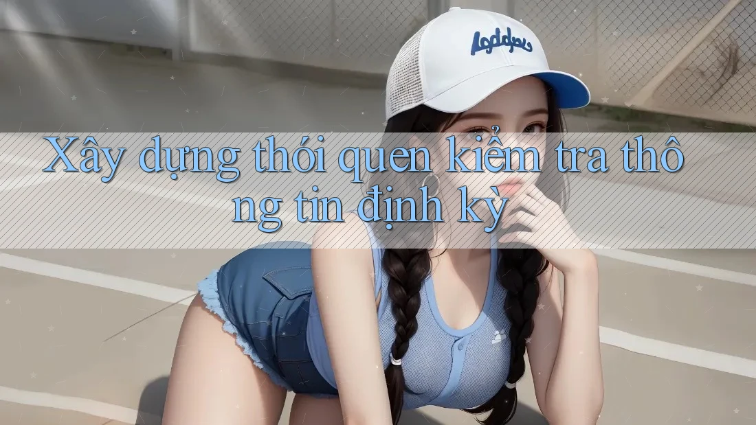 Xây dựng thói quen kiểm tra thông tin định kỳ